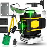 POZIOMICA LASEROWA 4D Laser Krzyżowa Zasięg 50M 2x AKU 16 Lini