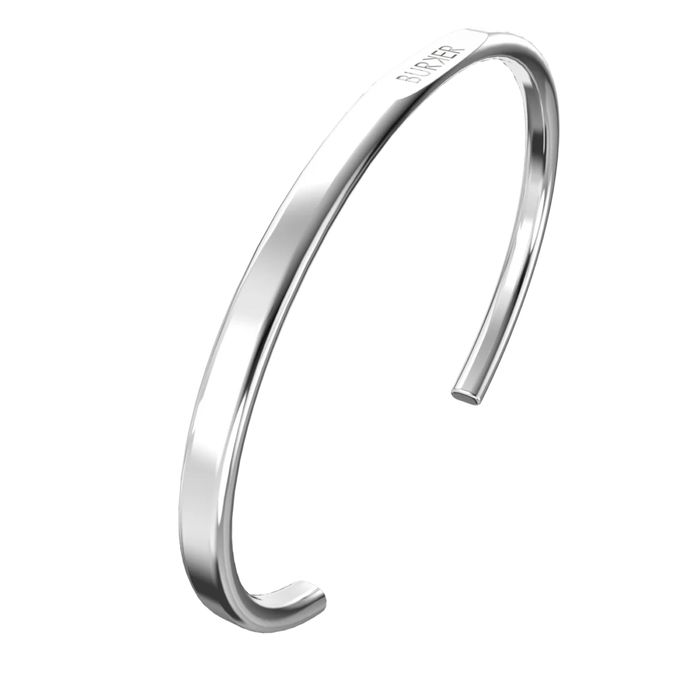 Браслет Burker Violet срібний