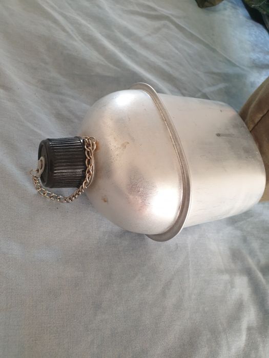 Cantil USA Militar Campismo Messe Aluminio Garrafa Panela