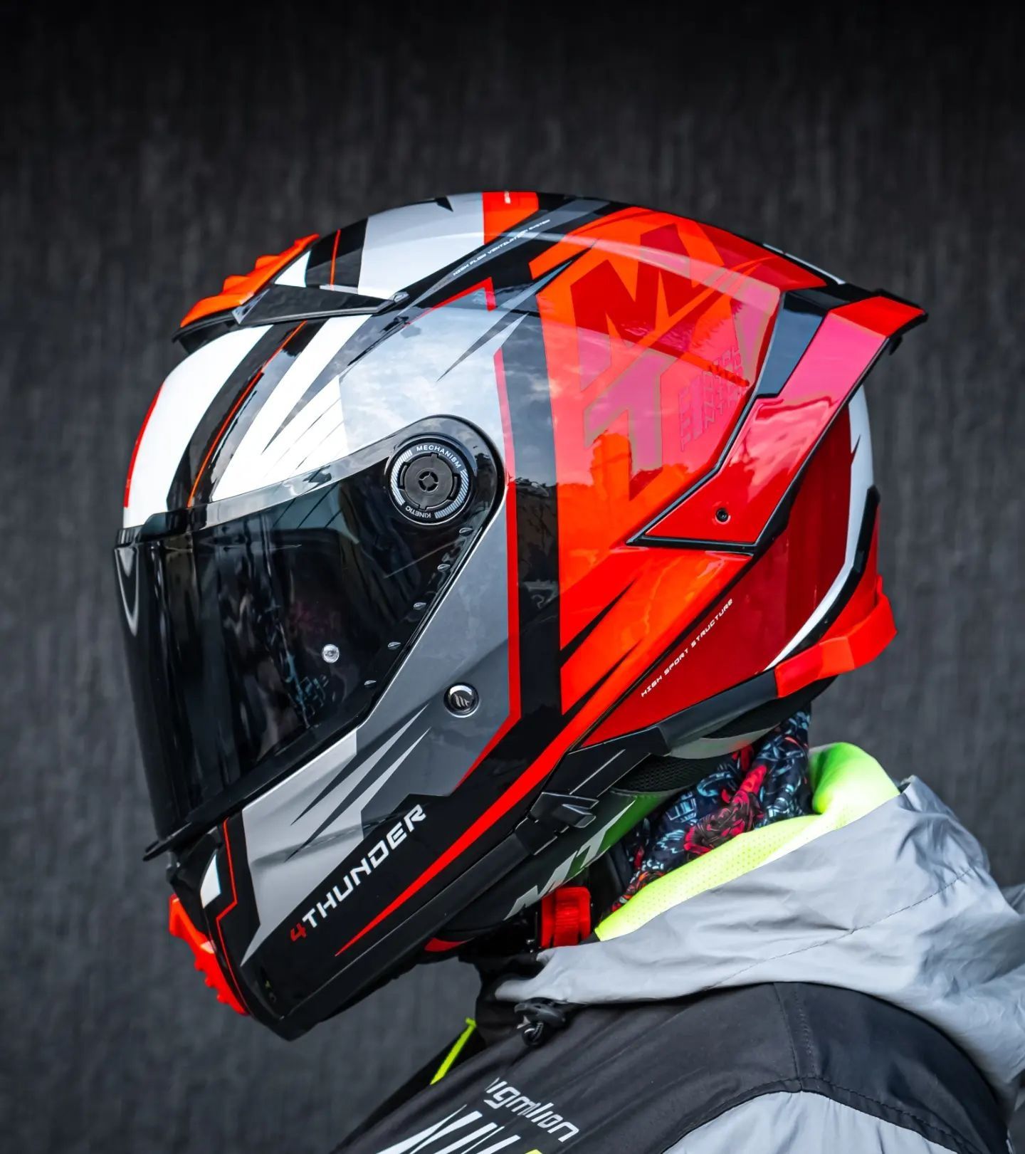 Мотошлем интеграл Mt Thunder 4SV, шлем на мотоцикл, мотошолом Испания