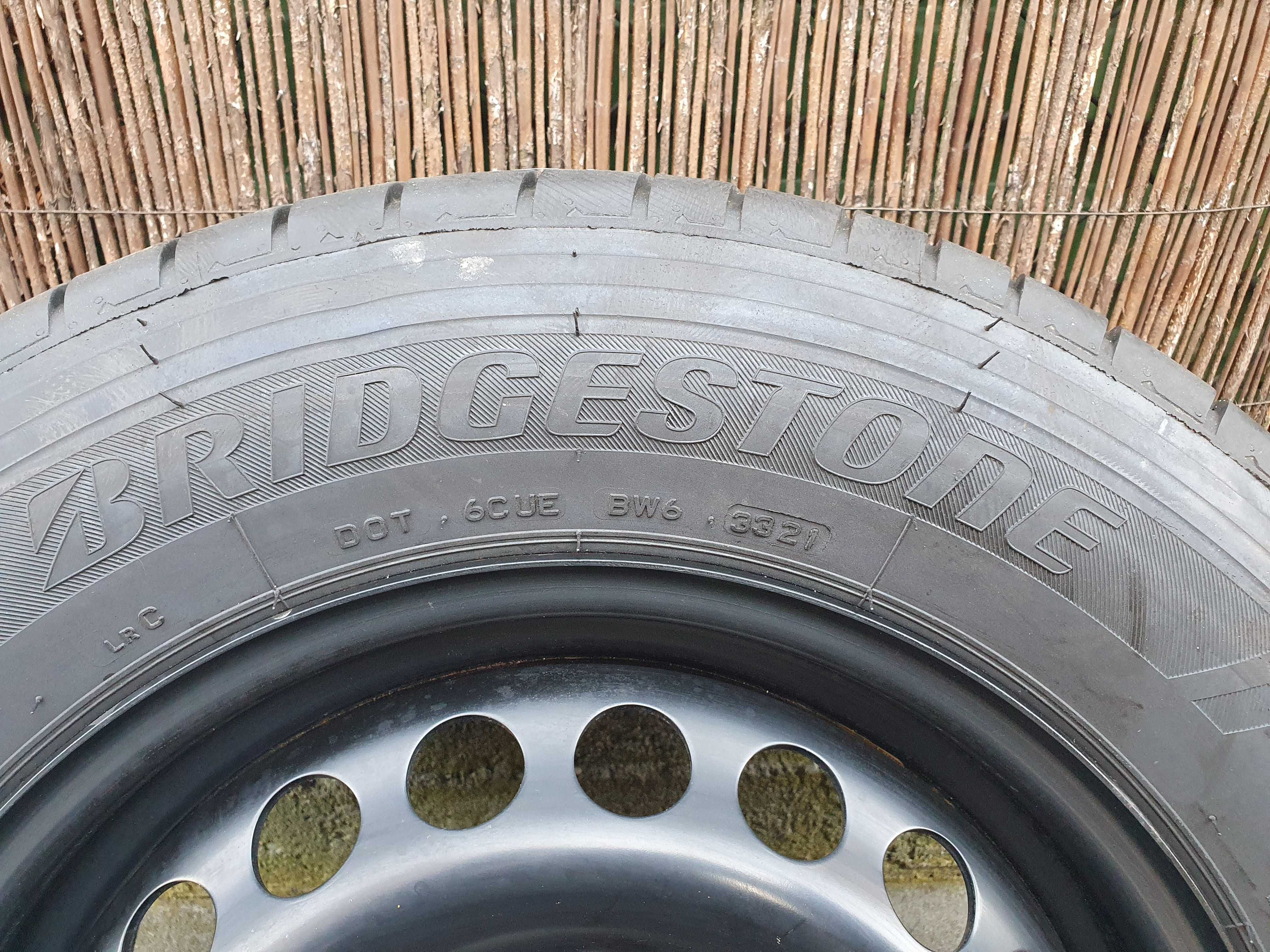 4x Oryginalne koła VW T6 215/65/16C Bridgestone Duravis 6,6mm 2021r.