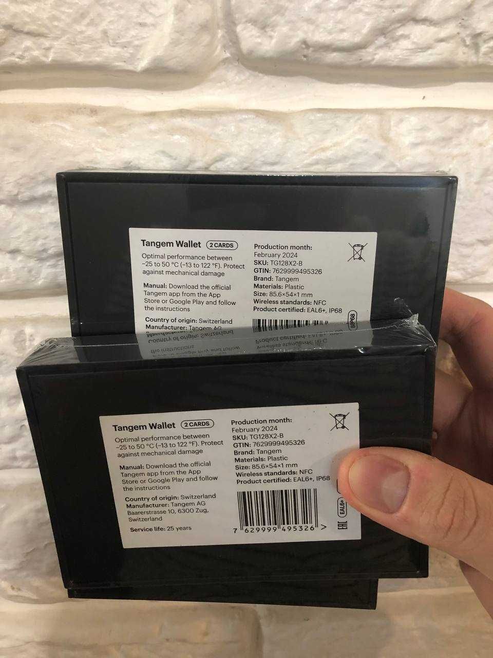 Tangem Wallet 2.0 Black (2 карти) Оригінал, Чек