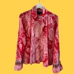 Liz Logie New York French Flip Cuff Blouse Top Shirt Size 12