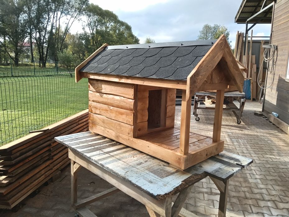 Buda z przedsionkiem dla średniego psa xl ocieplana deska 2.5 cm!