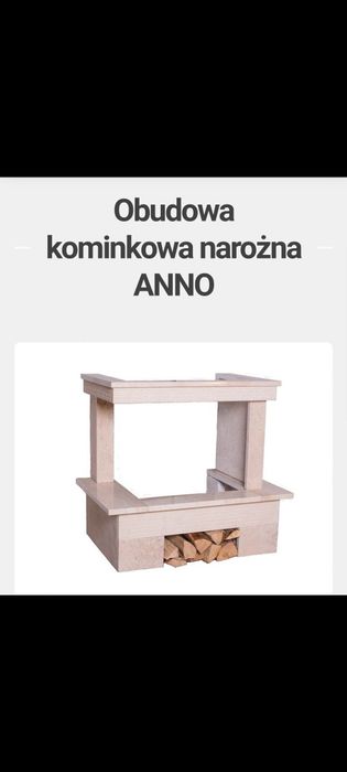 Obudowa kominkowa narożna NORDFLAM ANNO prawy