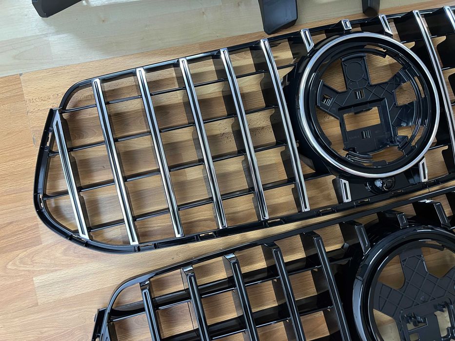 Решетка w167 amg GLE Mercedes 2023+ амг стиль GT е53 гриль