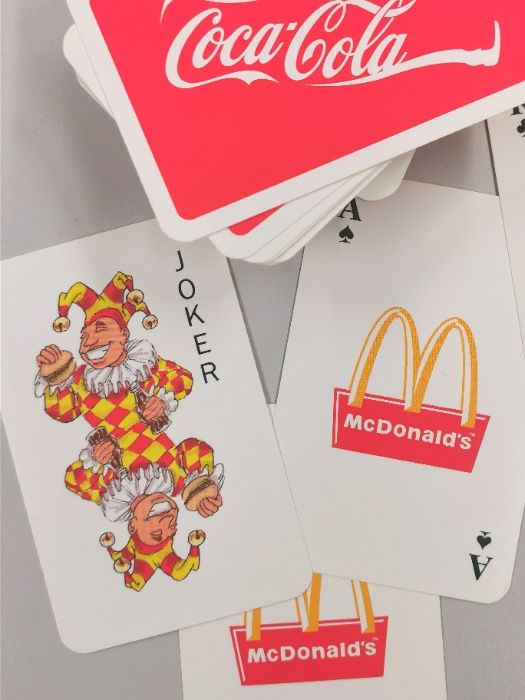 baralho de cartas COCA-COLA - McDONALD'S