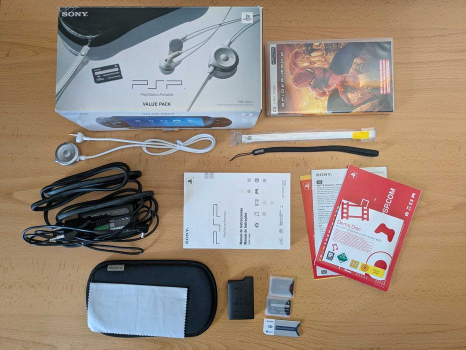 Caixa PSP Value Pack + Filme Spider-Man 2