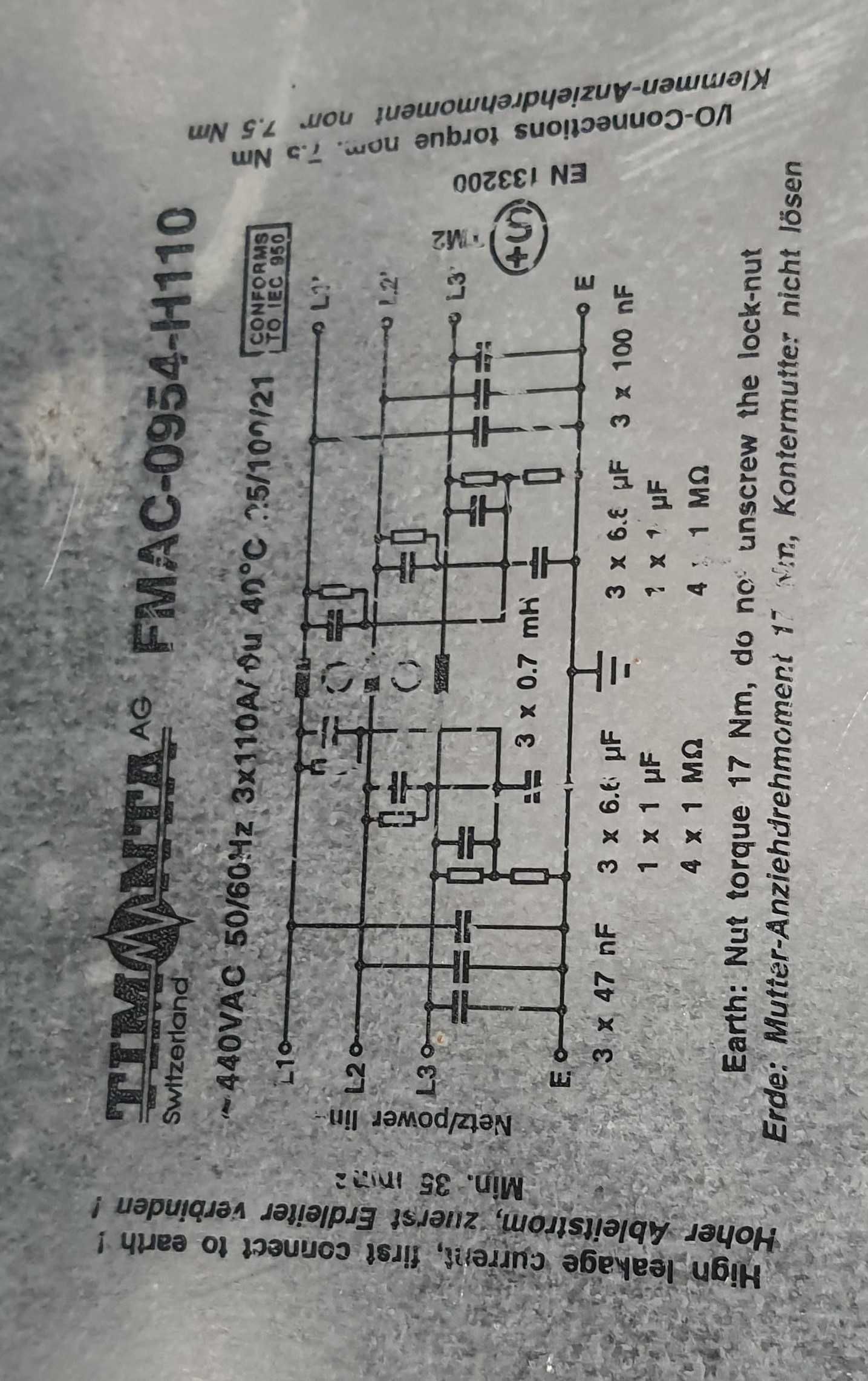 Filtr przeciwzakłóceniowy, FMAC-0954-H110, TIMONTA