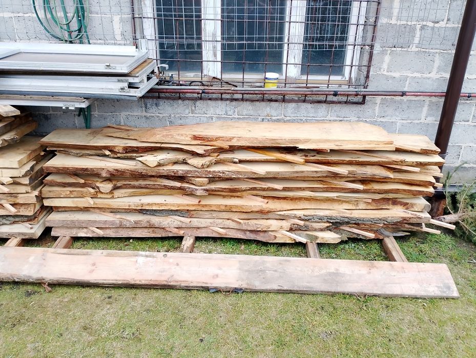 Deski dębowe, foszty, tarcica, blat 5m, 3m gr. 55, 70 mm 2,5 m3 TANIO!