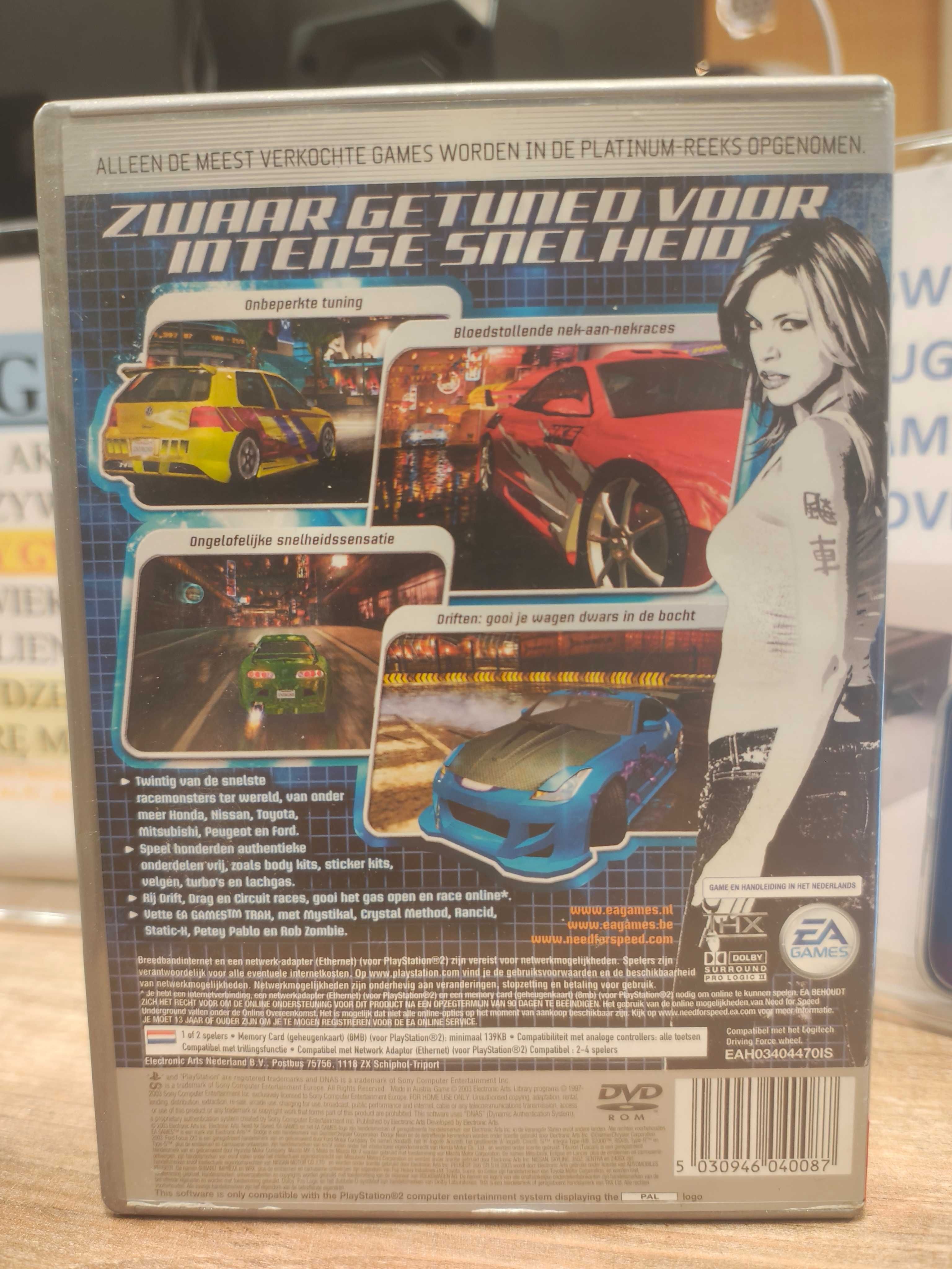 Need for Speed: Underground PS2 Klasyk Wymiana Skup SklepRetroWWA