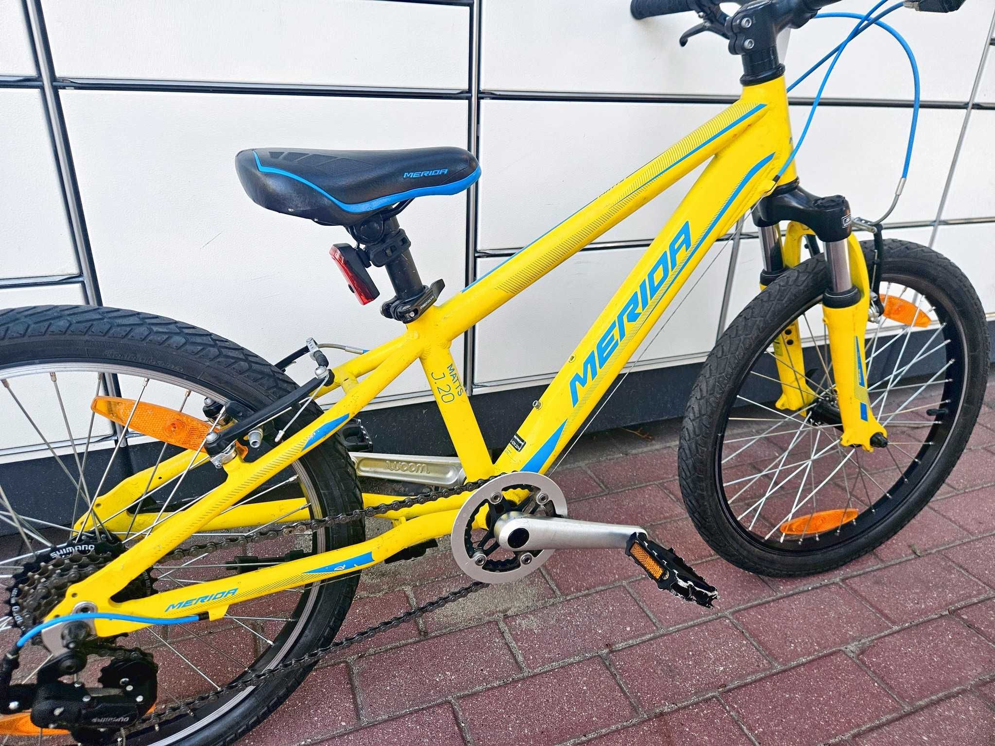 Rower dziecięcy MERIDA Matts J. 20" / Shimano 1x7 / Ładny!