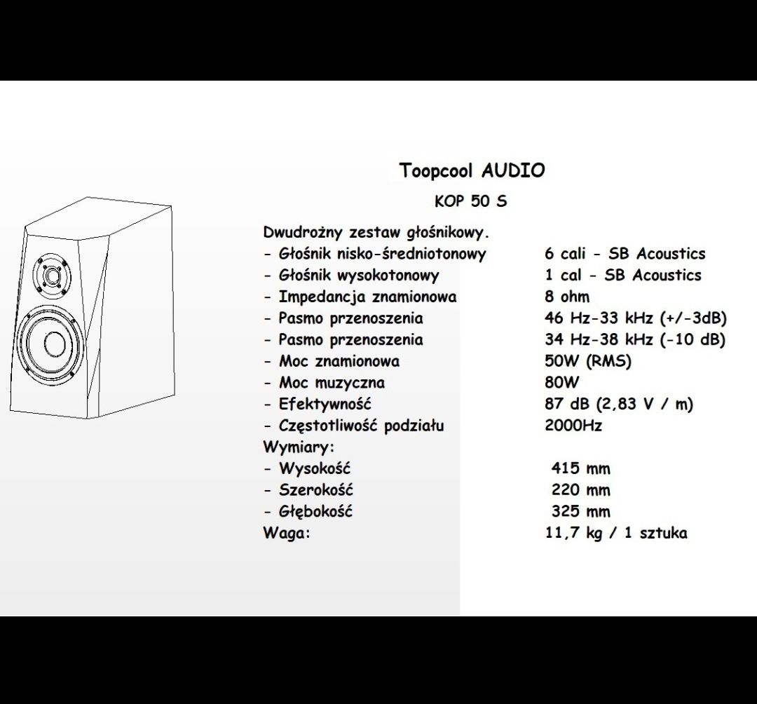 Zestaw stereo plus subwoofer