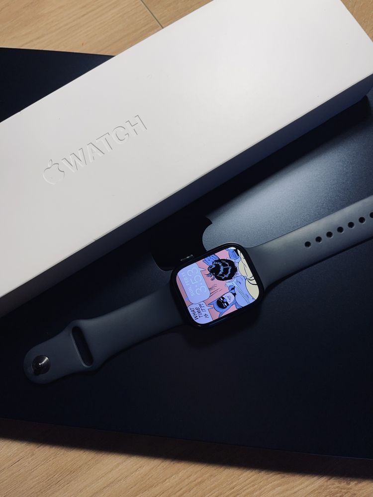 Apple watch 8 45mm GPS Midnight / Zegarek AW 8 45 GPS Północ