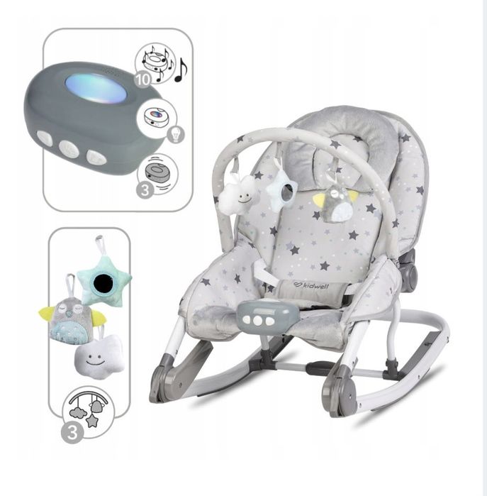 Leżaczek bujaczek Kidwell TUMI 2w1 0-18kg