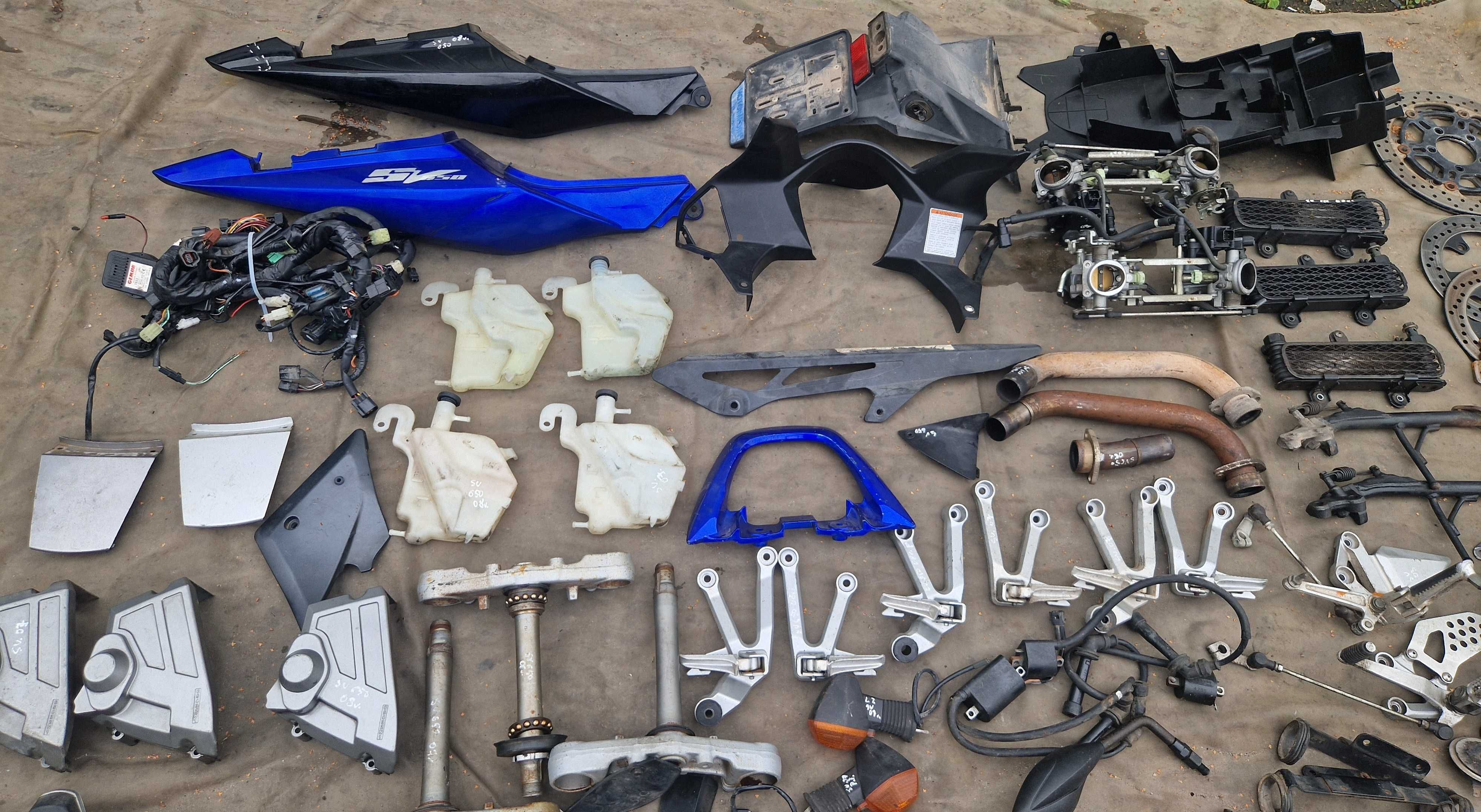 Suzuki SV 650 półka amortyzator zacisk przełącznik cewka ślimak moduł
