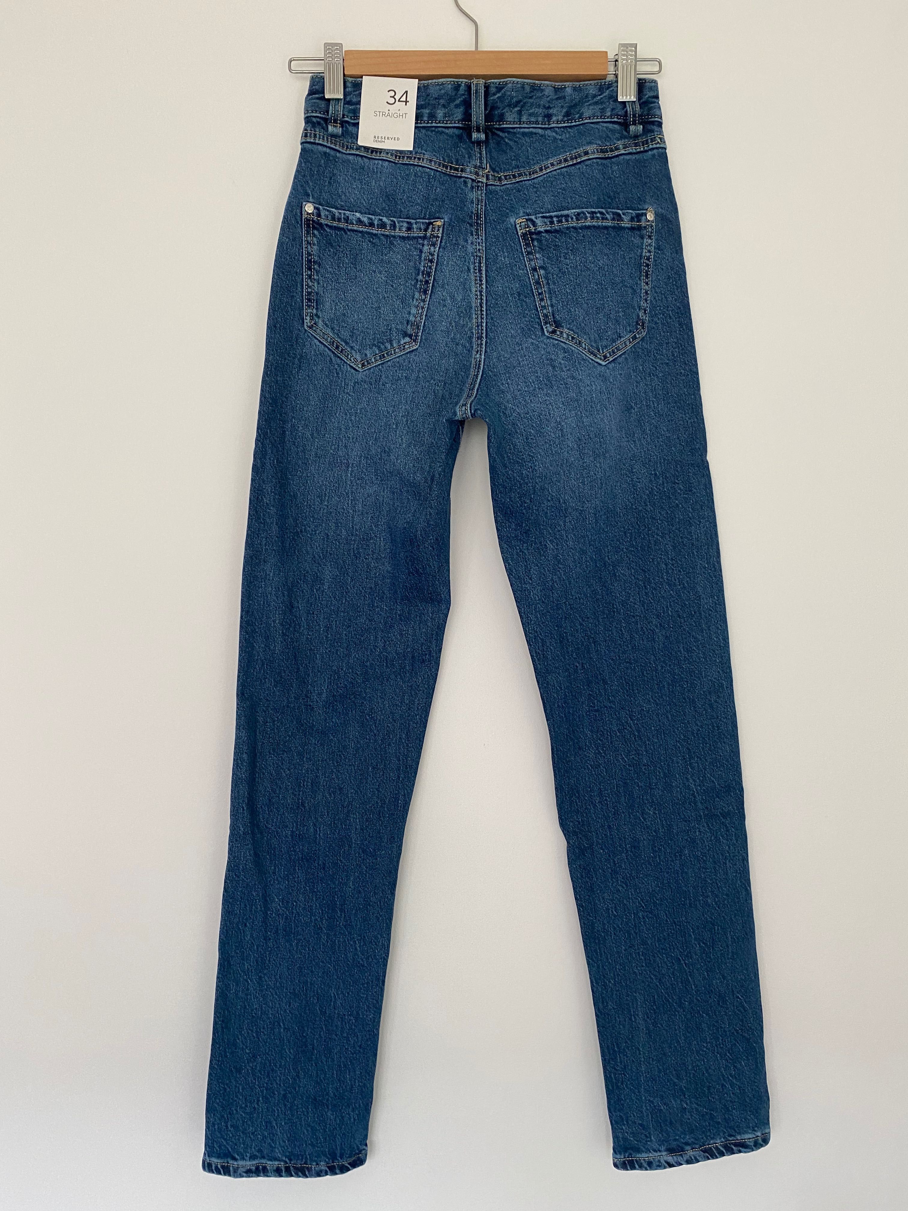 Nowe jeansy straight dżinsy prosta nogawka 34 Reserved
