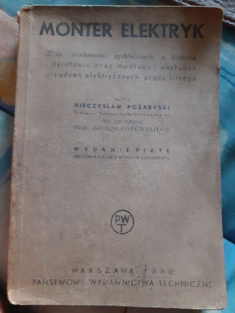 Książka Monter Elektryk 1950