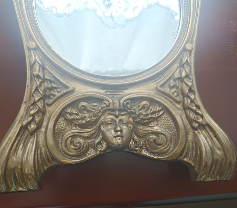 Lustro , ramka mosiężna