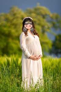 Śliczna sukienka do sesji ciążowej Reserved M
