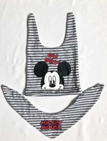 Komplet czapeczka szaliczek czapka szalik chustka Mickey Mouse Disney