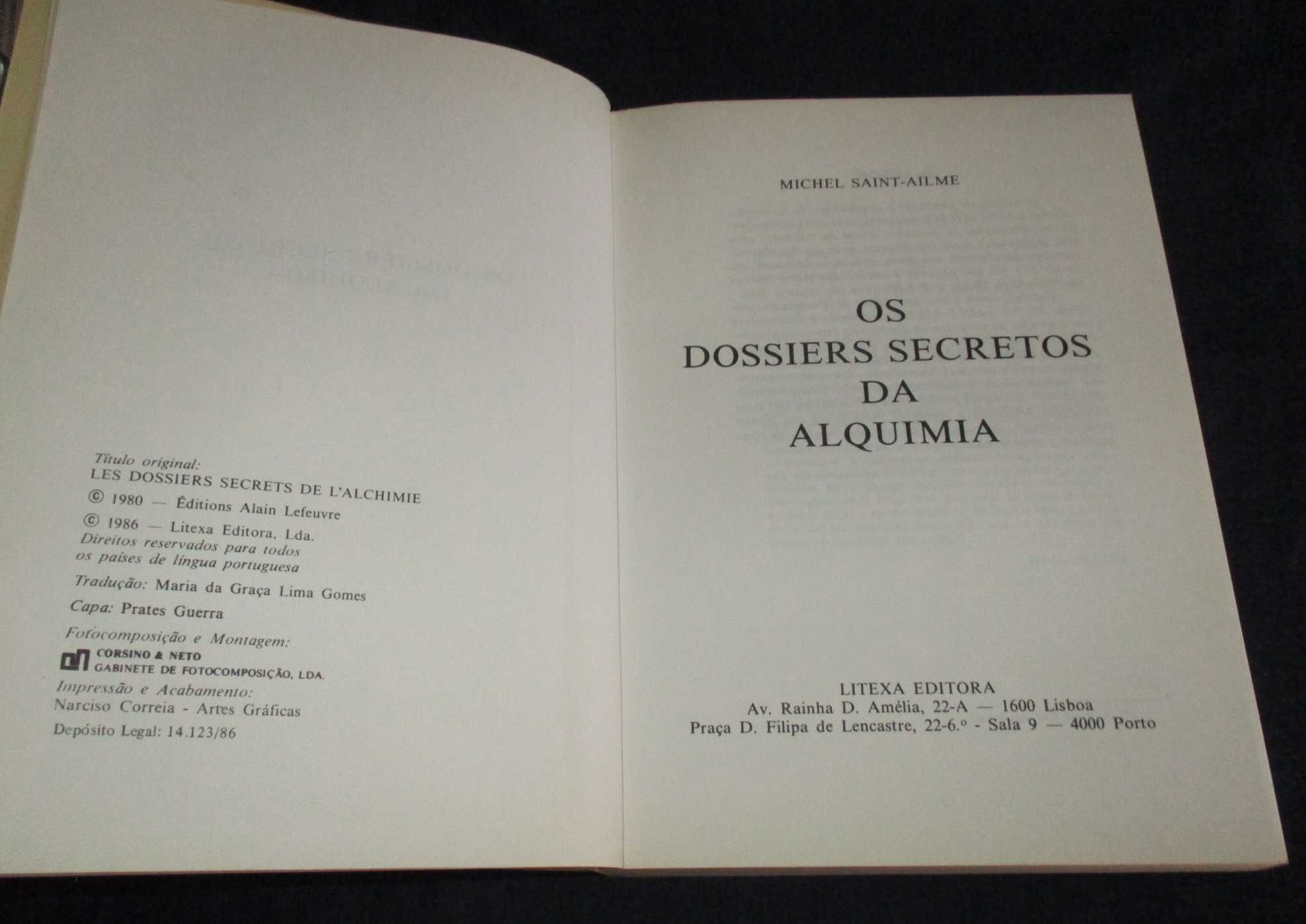 Livro Os dossiers secretos da Alquimia Michel Saint-Ailme