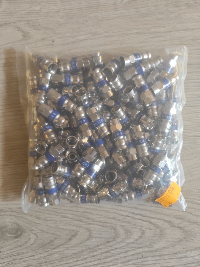 Złącze, Wtyk typ F MASTER F6 na RG-6 100 sztuk