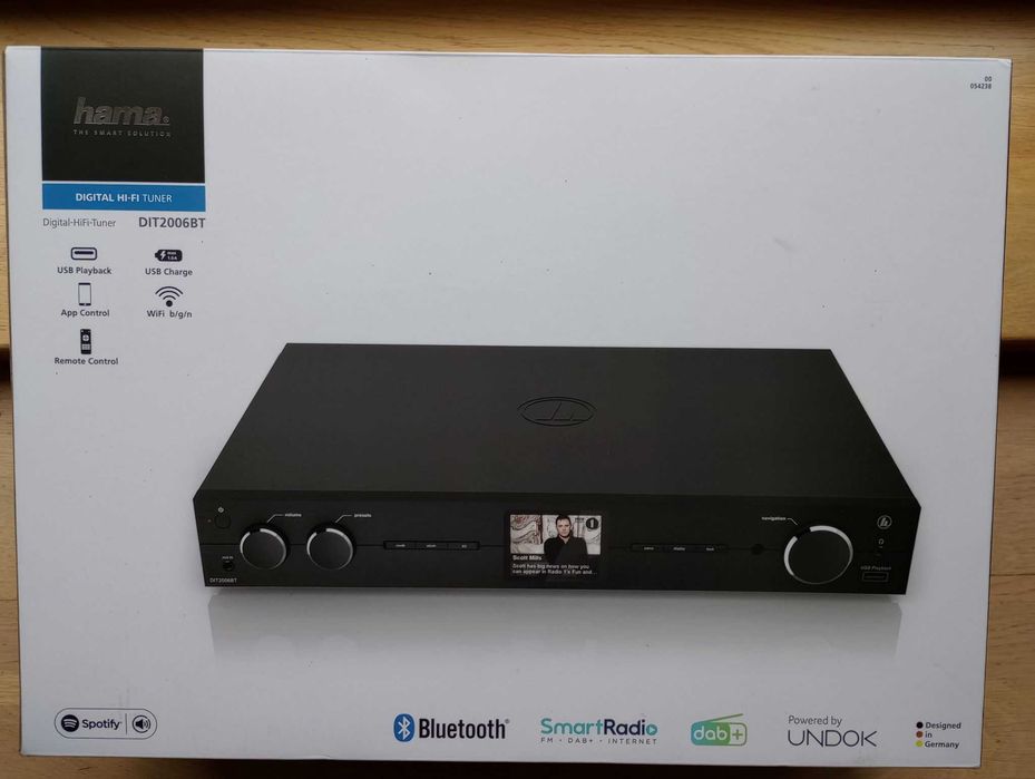 Streamer tuner internetowy z DAB+ FM Spotify Bluetooth HAMA DIT2006BT