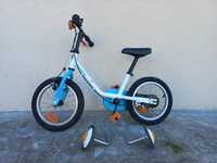 Bicicleta B-TWIN com rodas suplementares  para criança de 4-5 anos