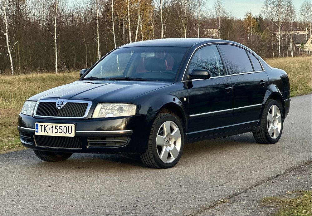 Skoda Superb 1.9TDI grzane skóry / alu17 / ładna