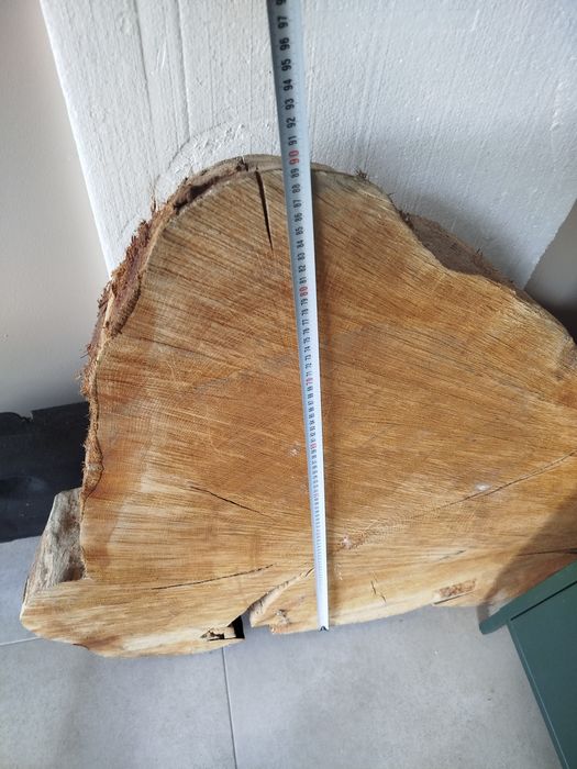Plaster drewna bukowego grube stolik