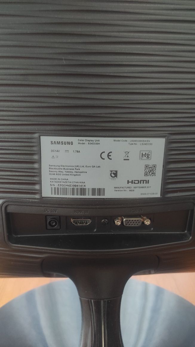 Monitor Samsung S24D330H 24" LED