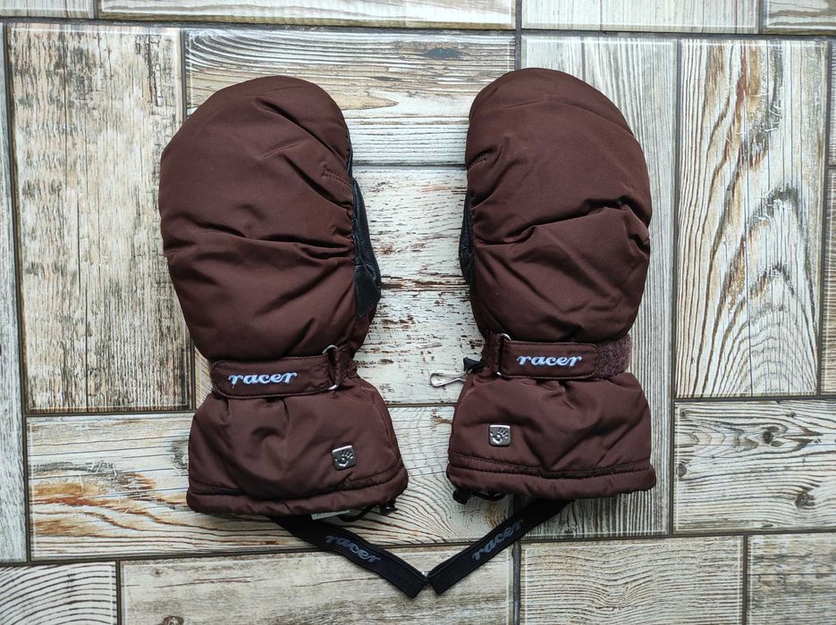 Варєжки рукавиці Racer шкіряні комбіновані лижні