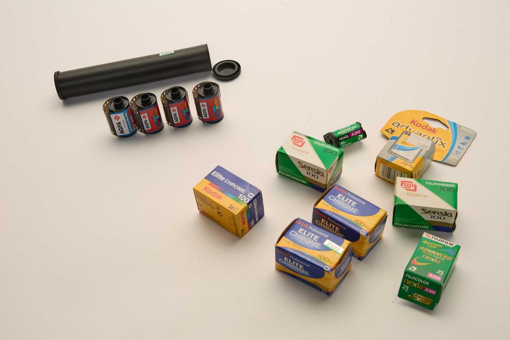 Filmy 35mm i APS kolor stare Kodak Fuji AGFA
