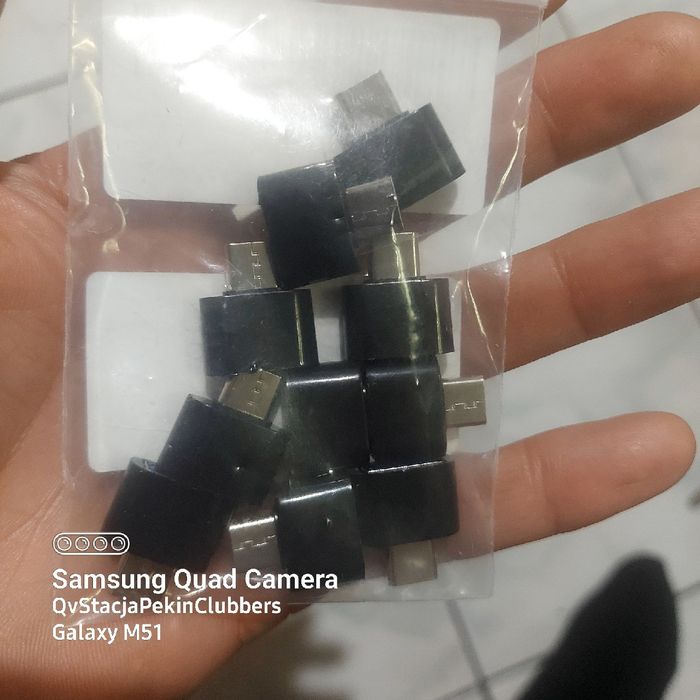 Reduktor Adapter wtyczka z TYP-C na USB Black Tablet Telefon Komputer