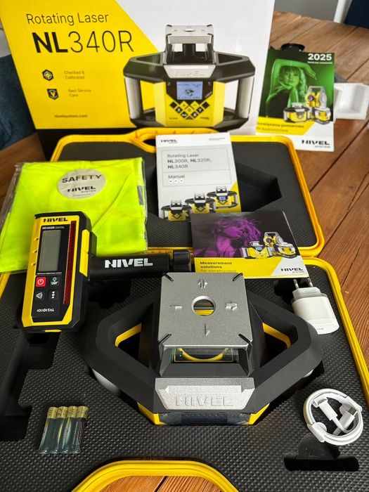 Niwelator laserowy NIVEL SYSTEM NL 340 R Digital Statyw Łata Nowy FV
