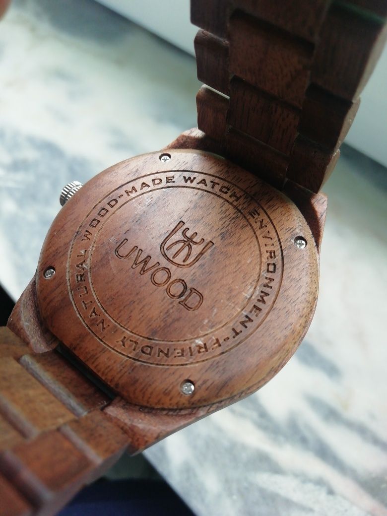 Relógio Madeira - numeração romana