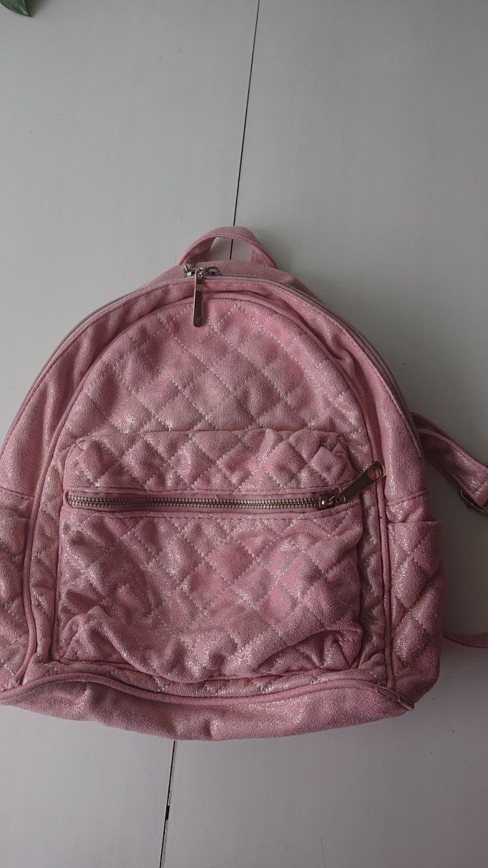 Рюкзак стильный рожевий (тканина)