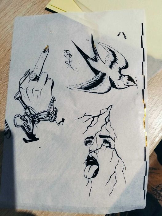 Drukarka termiczna beztuszowa Phomemo Bluetooth kalka tatuaż