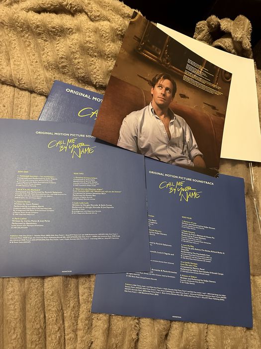 Платівка та книги Call Me by Your Name