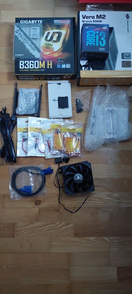 PC Intel i3-8100 Coffee Lake, Płyta główna Gigabyte B360M H, 16 GB RAM