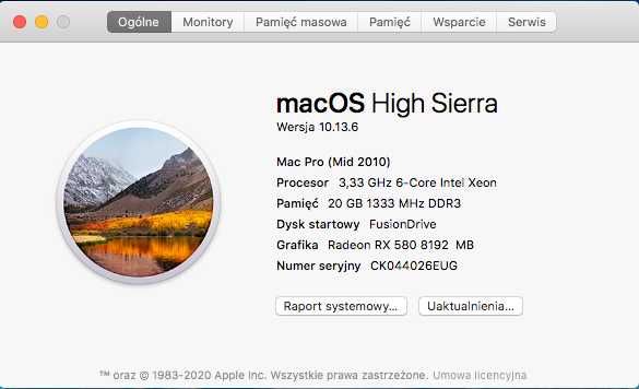 Apple Mac Pro 5.1 I RTX 580 I 20 GB RAM I 4TB HDD I 256 GB SSD