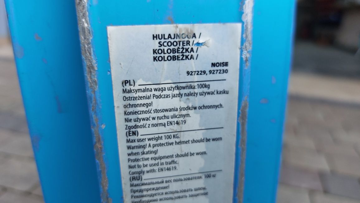 Hulajnoga Niebieska Nerf Spokey