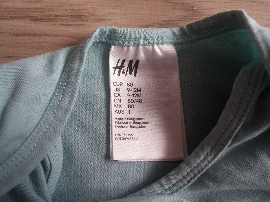 H&M body spodnie czapka 80