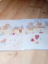 Osłonki bawełniane do łóżeczka + baldachim