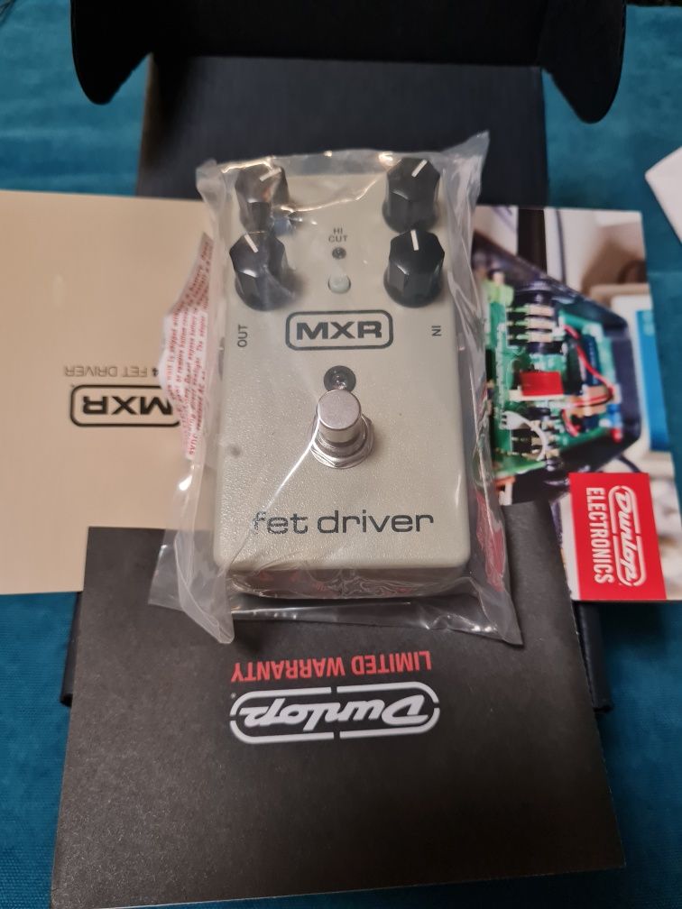 Педаль для електрогітари overdrive MXR Dunlop fet driver,, домашня