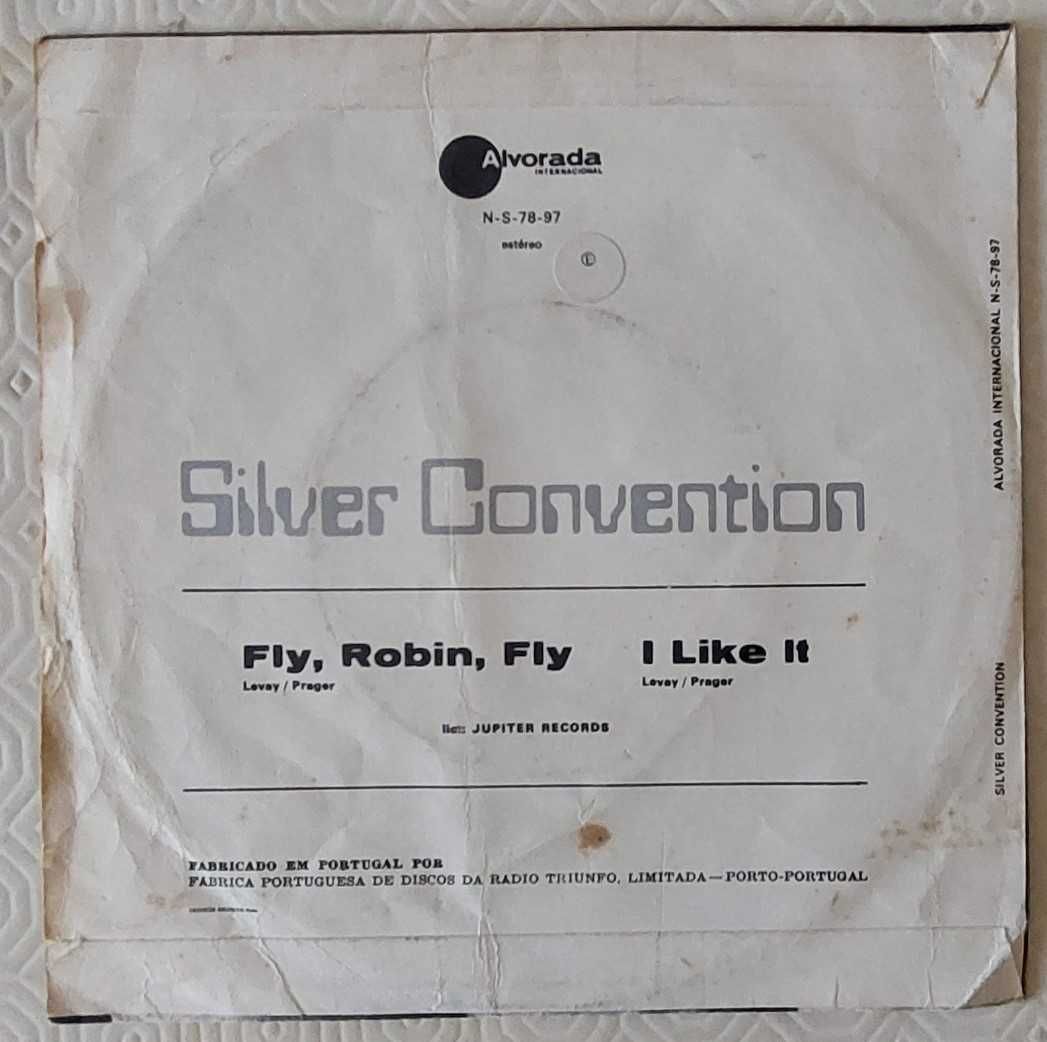 Disco Single Vinil Silver Convention‎–Fly,Robin, Fly  I Like It - 1976