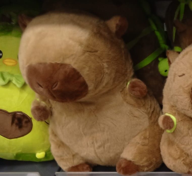 Brązowa maskotka kapibara dla dzieci