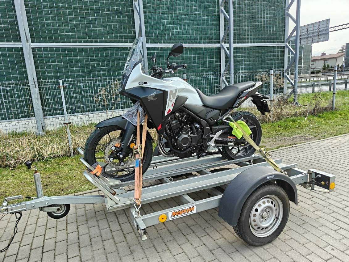 Wypożyczę wynajme przyczepę Moto motocyklową motorów motocykle quad