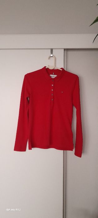 Bluzka polo Tommy Hilfiger slim fit roz S